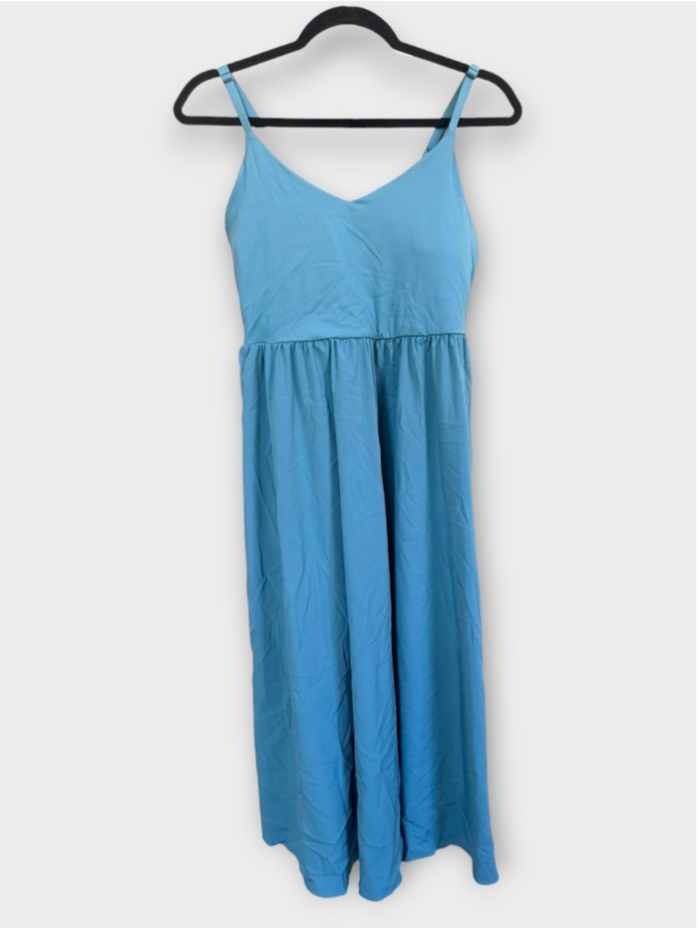 Size M Halara Adjustable Strap Quick Dry Midi Dress Stone Blue